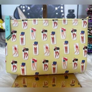 Ipsy Yellow Patterned Women's Bag